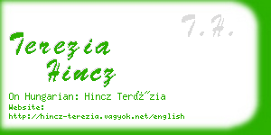 terezia hincz business card